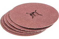 Круг шлифовальный фибровый Flex 243-005 (5 шт; 115 мм; P80; 13000 об/мин; 80 м/с) Hammer 526833