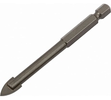 Сверло по кафелю и стеклу 8x85 мм, шестигранный U-хвостовик под биту КУРС 35465