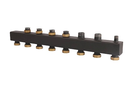 Стальной распределительный коллектор Rommer RDG-0017-004046 4(6) отопительных контура, 1 1/2 RG008T2Q29QJD0