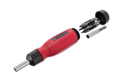 Реверсивная отвертка с комплектом насадок Intertool 12ед VT-1003