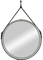 Зеркало Континент Millenium Black LED 65x65 см с подсветкой, прямым подключением ЗЛП2812