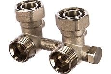 Узел нижней подводки, угловой 3/4 с байпасом Te-Sa 146B-055