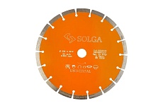 Диск алмазный сегментный Basic Universal по железобетону 230х22.23 мм Solga Diamant 128S6230
