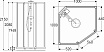 Душевая кабина IFO/IDO Showerama Comfort 100x100 пятиугольный, профиль белый, стекло прозрачное