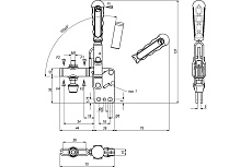 Прижим механический вертикальный KUKAMET B212-1