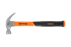 Плотничий молоток Neo Tools 450 г, рукоятка из стекловолокна 25-132