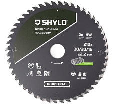 Пильный диск SHYLD по дереву твердосплавный 210x30/20/16 мм, 48 зубьев 6692471