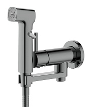 Смеситель Aquatek Ника AQ1819BGM с гигиеническим душем, оружейная сталь