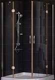 Душевой уголок Vegas Glass AFS 100 05 01 100x100 профиль бронза, стекло прозрачное