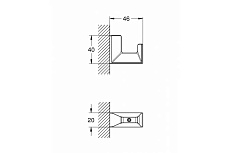 Крючок Grohe Selection Cube 40782000