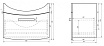 Тумба с раковиной Dreja Alfa 65, белая
