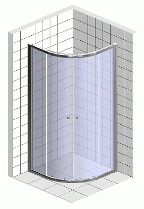 Душевой уголок Rush Crete CR-R29090matt 90x90 прозрачный