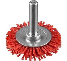 Щетка дисковая ПРОФЕССИОНАЛ (38 мм; 1.2 мм; нейлоновая проволока с абразивным покрытием) для дрели Зубр 35161-038_z02