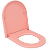Крышка-сиденье Ambassador Abner 102T20901 толстое, розовый матовый