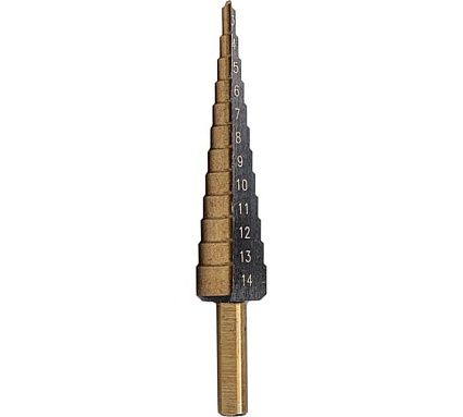 Сверло ступенчатое в блистере HSS424 Forsage F-44738(49820)