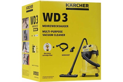 Хозяйственный пылесос Karcher WD 3 P V-17/4/20 Workshop 1.628-175.0