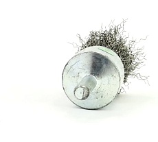 Щетка концевая EuroBrush 25 мм c хвостовиком 6 мм, ворс гофр нерж сталь 0.20 мм, до 18000 об/мин (код 13-086) EB-E25SS2