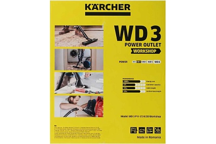Хозяйственный пылесос Karcher WD 3 P V-17/4/20 Workshop 1.628-175.0