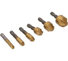Набор зенкеров по металлу Faster Tools из 6 штук: 6-19 мм 6457