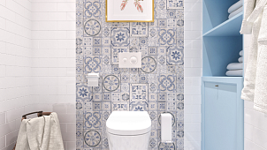 Дизайн проект ванной комнаты «Восточный модерн»