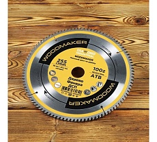 Диск пильный по дереву Woodmaker 255x30/25.4 мм, Z=100 ATB Diamond Industrial DIDD255Z100