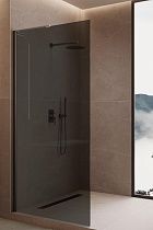 Душевая перегородка Vincea Волк-Ин (Walk-In) VLSW-1H100CGGM 100x200 вороненая сталь, тонированное