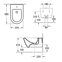 Подвесное биде Villeroy&Boch Subway 2.0 54000001