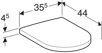 Крышка-сиденье для унитаза Geberit iCon 500.670.01.1
