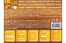 Тиски стальные поворотные с наковальней FORSTIME 4&quot; (100мм) FT-6540104(60286)