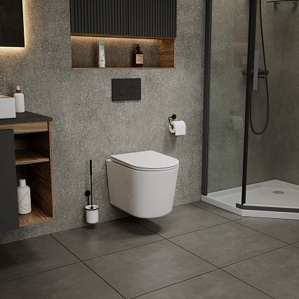 Подвесной унитаз Grossman Thin Rim GR-5602S с микролифтом, белый Подвесной унитаз Grossman Thin Rim GR-5602S с микролифтом, белый