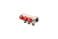 Коллектор VRT 1&quot;x1/2&quot;, с регулировочными вентилями, 3 выхода 524074