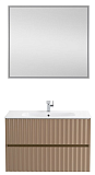 Мебель для ванной Art&Max Elegant 90 см, LED подсветка, капучино