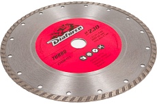 Диск алмазный Turbo 230x22.23x8х2.7 мм, сухой рез Diaforce 501230