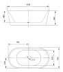 Акриловая ванна Art&Max AM-203-1500-750 150x75