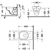 Подвесной унитаз Duravit D-Code (с крышкой SoftClose) 45350900A1