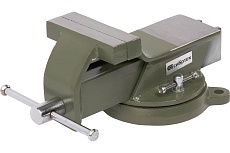 Тиски Сибртех слесарные, 100 мм, стальные, поворотные 18618