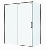 Душевой уголок BelBagno SOFT_CLOSE-1-AH-1-160/80-C-GM 160x80 прозрачный, оружейная сталь