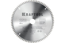 Диск пильный по алюминию Multi material 250x30 мм, 80Т Kraftool 36953-250-30