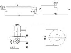 Душевой набор Paffoni Light KITLIG011BO белый матовый