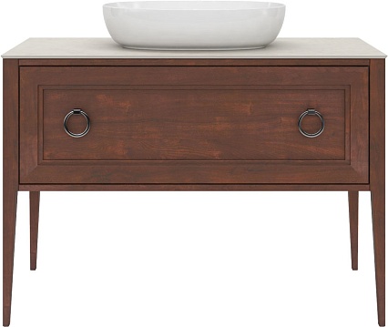 Тумба с раковиной Kerama Marazzi Plaza Classic 120 см, 1+1 ящик, орех