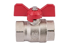 Шаровой Кран DOUBLE-LIN латунный резьбовой, бабочка ВР/ВР 3/4&quot; LL1042 (3/4&quot;)