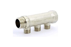 Коллектор Tiemme 3 отвода, 1&quot;х1/2(16) (никель) 1910032 / 1923N060403