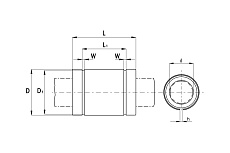 Линейный подшипник TECHNIX KBS2045PP LME20UUAJTEСHNIX