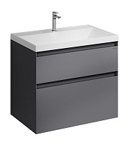 Тумба с раковиной Grossman Меркадо 70 см графит матовый