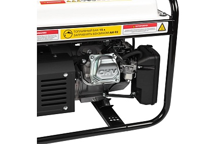 Бензиновый генератор Kranz KR3300 3,3 кВт, 230 В, 15 л, ручной стартер KR-16-1133