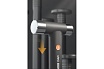 Молоток Deli home series gray ht7008l 400гр, эксклюзивный дизайн, рукоять из софттач пластика, подарочная упаковка 112882