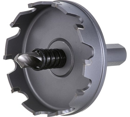 Коронка по металлу HM (60х12 мм; хвостовик 10 мм; комплект) D.BOR HS-HM-12-060-T