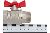 Шаровой кран для воды Valfex OPTIMA латунный 3/4" ВР/НР бабочка, никелированный 11Б27фт1М VF.218.NLB1.034.Bir