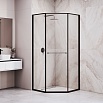 Душевой уголок RGW Stilvol SV-82B R 90x90 прозрачное, черный 33328299-14R