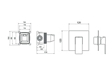 Смеситель для душа Aquatek Либра AQ1666MB черный матовый